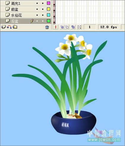 Flash繪畫技巧實(shí)例:鼠繪好看的水仙花