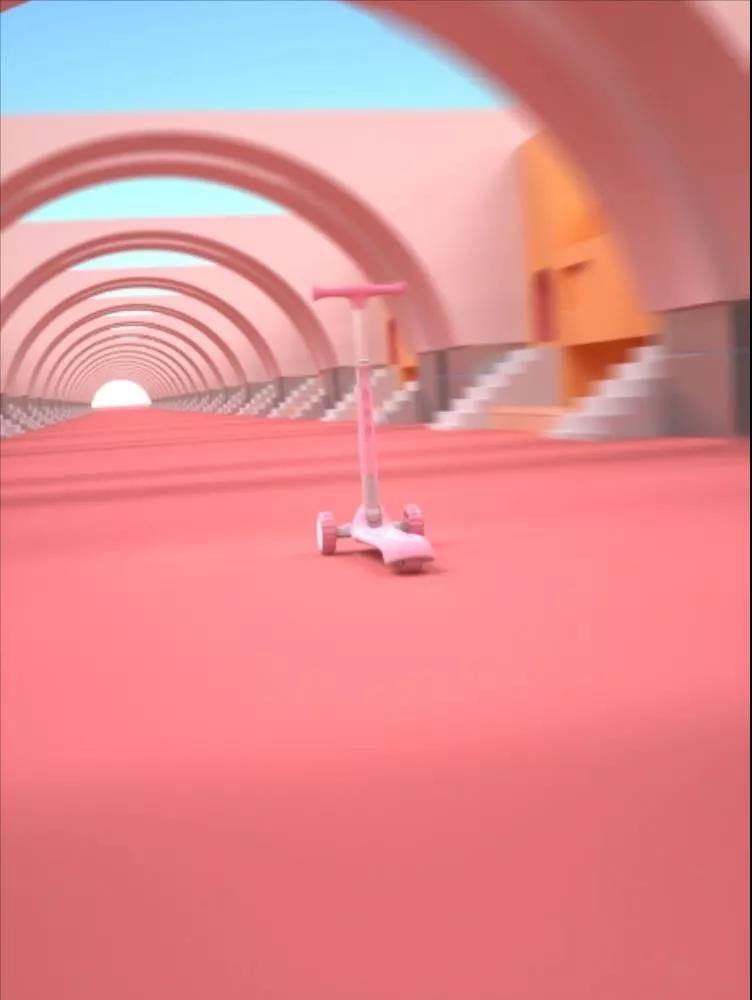 滑板車三維動畫場景制作.jpg 滑板車三維動畫場景制作.jpg