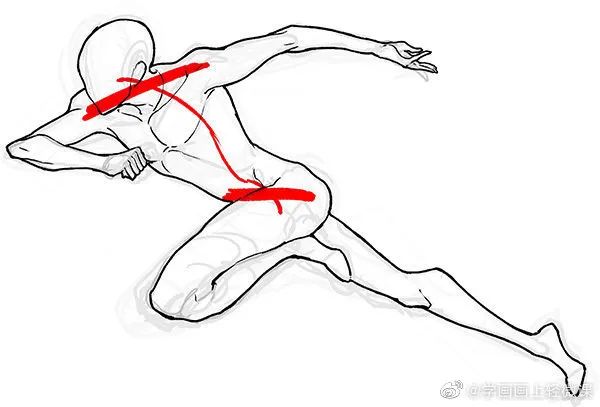 人體動(dòng)勢(shì)線與姿勢(shì)參考，學(xué)畫畫收藏不虧