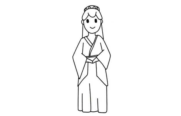 古裝人物造型簡(jiǎn)筆畫怎么畫？簡(jiǎn)筆畫畫古代人物的步驟教程.jpg