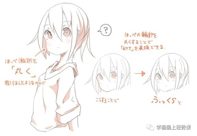 女孩畫不出可愛的感覺？是你把臉畫歪了吧！