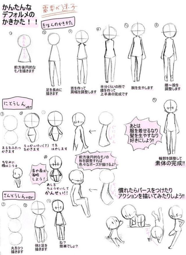 Q版動漫人物怎么畫？畫Q版人物的教程，Q版人物畫法一定要掌握