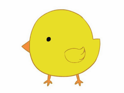 小雞簡(jiǎn)筆畫圖片