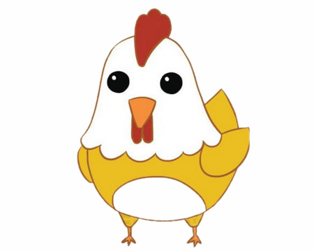 小雞簡(jiǎn)筆畫圖片