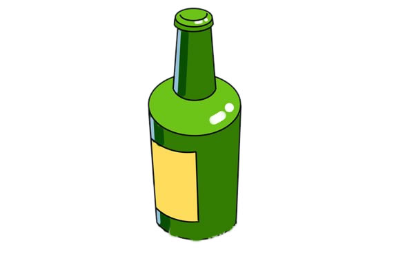 一瓶啤酒簡(jiǎn)筆畫(huà)畫(huà)法步驟圖片