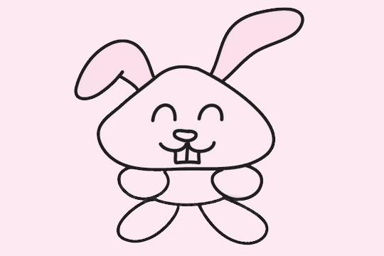 兔子簡筆畫圖片大全作品二
