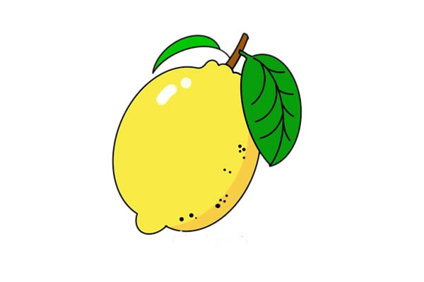 彩色檸檬簡(jiǎn)筆畫(huà)畫(huà)法步驟教程