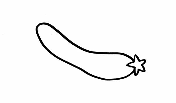 絲瓜簡筆畫 絲瓜簡筆畫的簡單畫法_絲瓜怎么畫簡筆畫步驟圖片