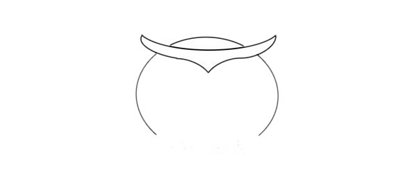 可愛貓頭鷹簡(jiǎn)筆畫畫法步驟圖片