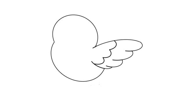 飛行的小鳥(niǎo)簡(jiǎn)筆畫(huà)畫(huà)法步驟圖片