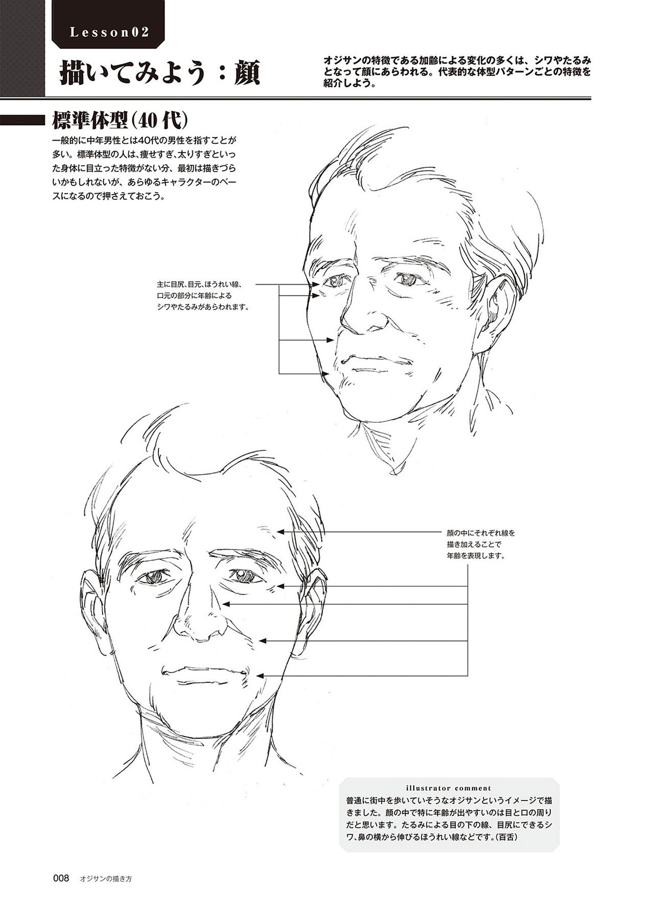 動漫中老年人角色怎么畫？