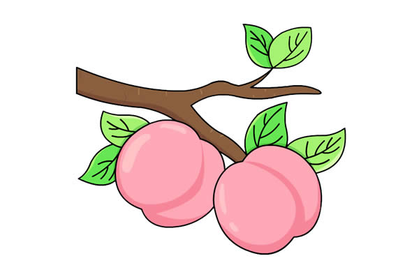 桃子怎么畫？