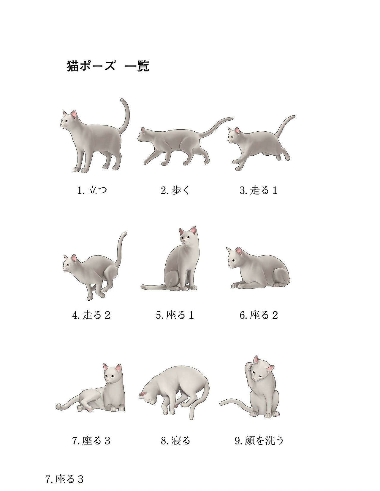 貓?jiān)趺串?，狗狗怎么畫？貓、犬の繪畫方法