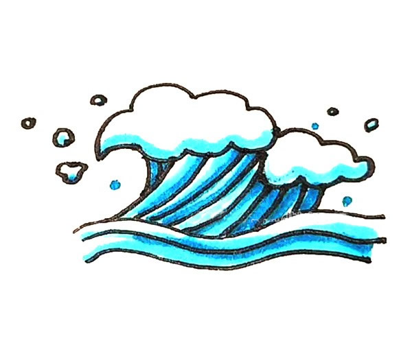 海浪怎么畫(huà)？