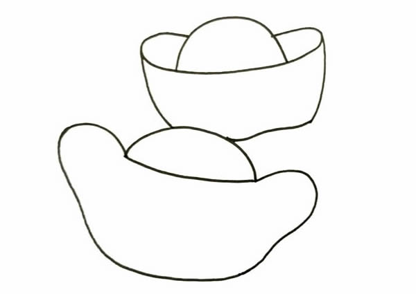 卡通元寶簡(jiǎn)筆畫(huà)教程，元寶怎么畫(huà)簡(jiǎn)單的方法