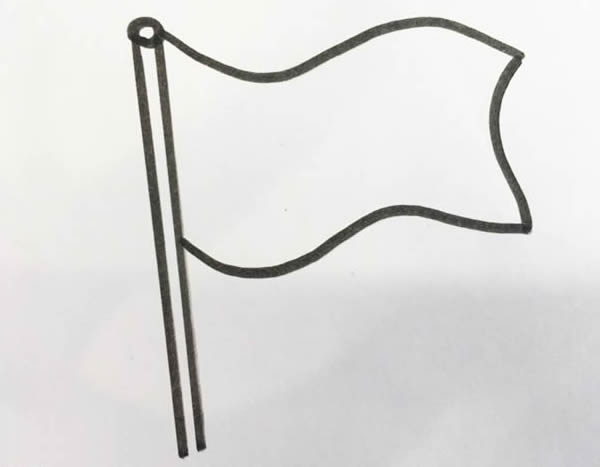 黨旗怎么畫簡(jiǎn)單又漂亮,黨旗簡(jiǎn)筆畫步驟畫法圖片