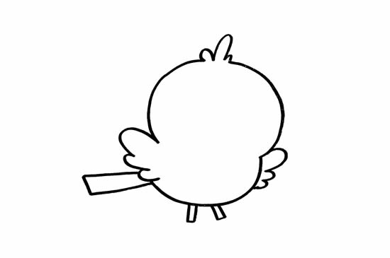 可愛的小鳥簡(jiǎn)筆畫步驟圖
