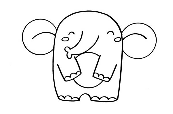 用數(shù)字9畫大象簡(jiǎn)筆畫