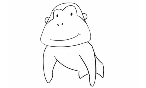 猩猩簡(jiǎn)筆畫(huà)圖片