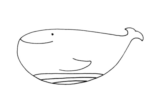 鯨魚(yú)簡(jiǎn)筆畫(huà)圖片