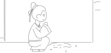 張三蹲在填好的坑旁，思考.jpg
