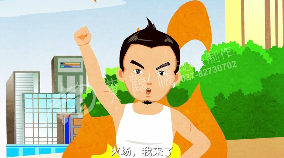 壯壯說完話后舉起右手，做出給自己加油的手勢。.jpg