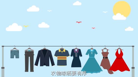 晾衣曬被講美觀，繩子桿子不私拉；公共晾曬統(tǒng)一定，咸魚臘肉莫打岔.jpg