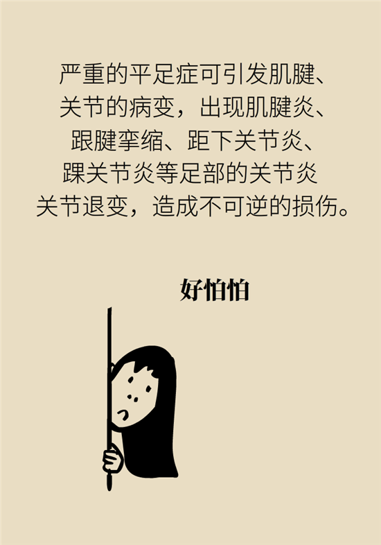 走幾百米路就疼得不行了？可能患上了平足癥
