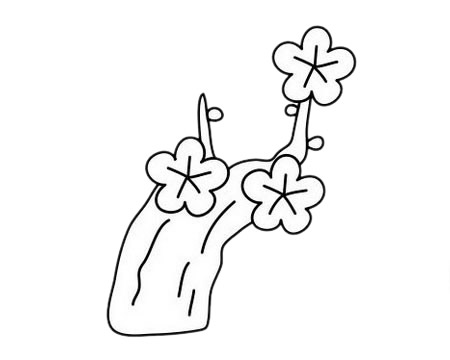 梅花簡(jiǎn)筆畫圖片