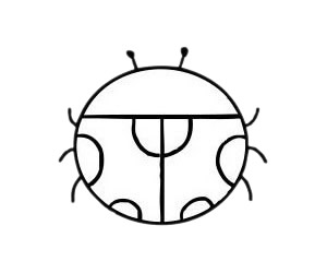 七星瓢蟲 七星瓢蟲簡筆畫圖片