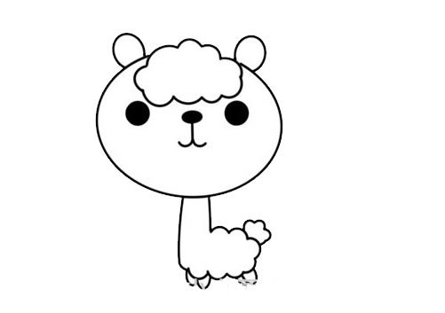 羊駝 可愛羊駝怎么畫簡單又漂亮 羊駝簡筆畫步驟圖