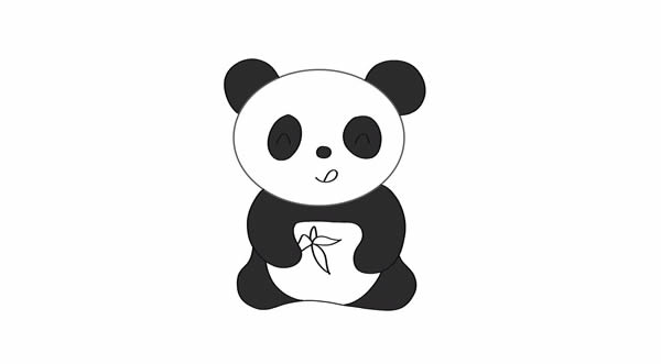 大熊貓?jiān)趺串?huà)簡(jiǎn)筆畫(huà)簡(jiǎn)單又可愛(ài)