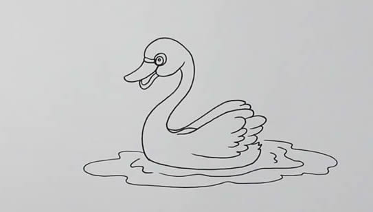 天鵝 天鵝怎么畫(huà)簡(jiǎn)筆畫(huà)簡(jiǎn)單又漂亮