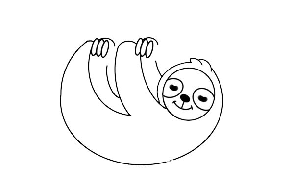 樹(shù)上的可愛(ài)樹(shù)懶怎么畫(huà)簡(jiǎn)筆畫(huà)簡(jiǎn)單又漂亮