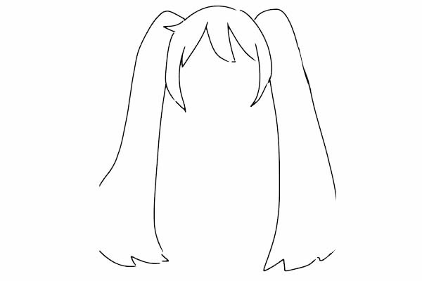 初音未來簡(jiǎn)筆畫步驟畫法教程