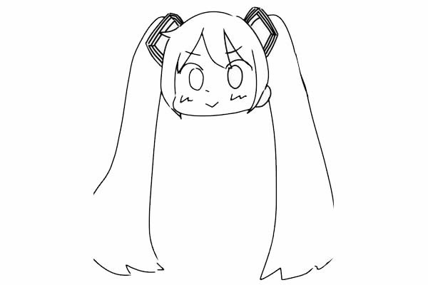 初音未來簡(jiǎn)筆畫q版怎么畫簡(jiǎn)單又漂亮