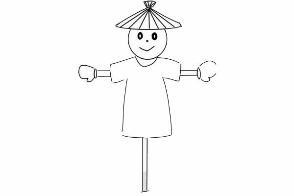 稻草人怎么畫簡(jiǎn)筆畫簡(jiǎn)單又好看