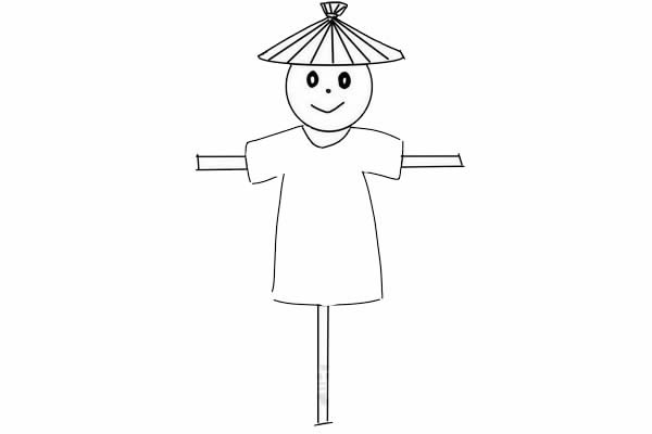 稻草人怎么畫簡(jiǎn)筆畫簡(jiǎn)單又好看