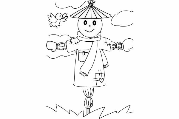 稻草人怎么畫簡(jiǎn)筆畫簡(jiǎn)單又好看