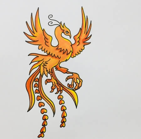 火鳳凰怎么畫(huà)好看又霸氣又簡(jiǎn)單