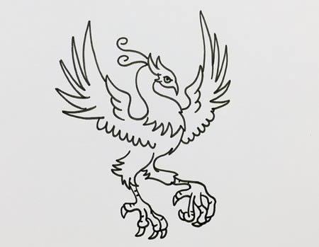 火鳳凰怎么畫(huà)好看又霸氣又簡(jiǎn)單