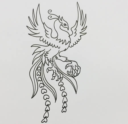 火鳳凰怎么畫(huà)好看又霸氣又簡(jiǎn)單