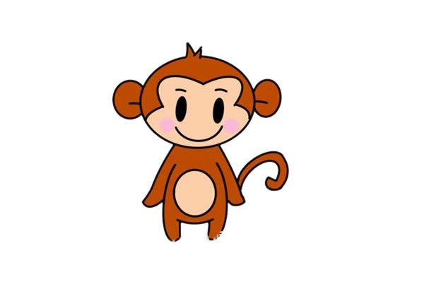 猴子怎么畫簡(jiǎn)單又好看又可愛(ài)-猴子簡(jiǎn)筆畫