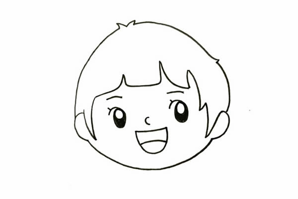 春節(jié)小朋友放鞭炮簡筆畫，新年小女孩放鞭炮簡筆畫