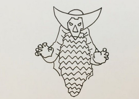 哥莫拉怪獸簡(jiǎn)筆畫怎么畫簡(jiǎn)單霸氣