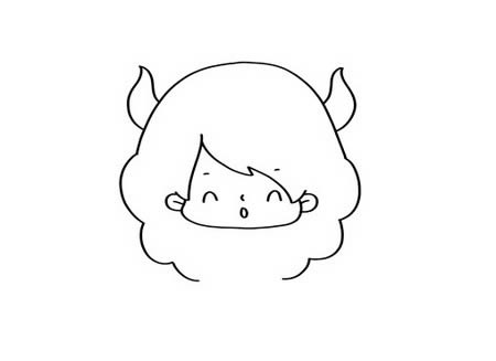 金牛座女孩簡(jiǎn)筆畫q版教程