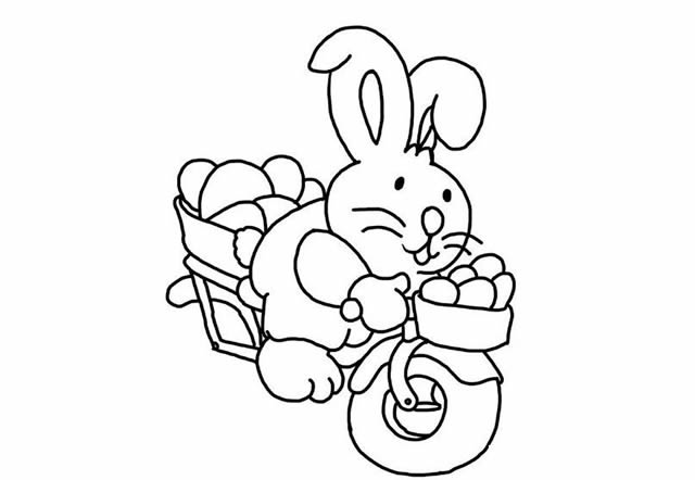 小白兔簡(jiǎn)筆畫(huà)簡(jiǎn)單又漂亮_騎自行車(chē)的卡通兔子簡(jiǎn)筆畫(huà)步驟圖