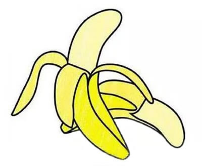 香蕉簡(jiǎn)筆畫(huà)