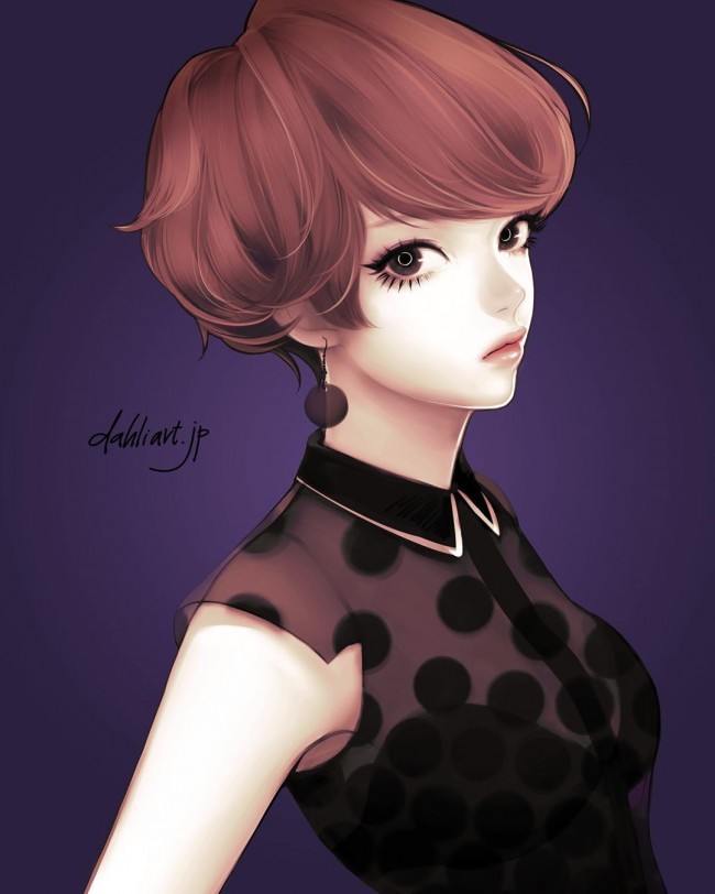 數(shù)位板繪畫(huà)美女