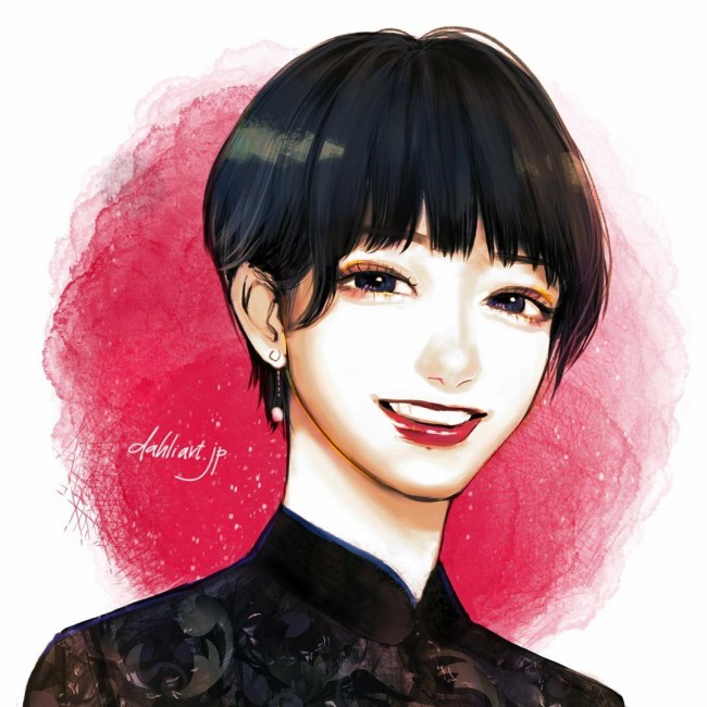 數(shù)位板繪畫(huà)美女